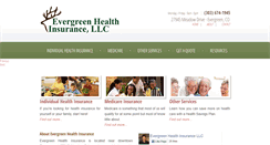 Desktop Screenshot of evergreenhealthins.com
