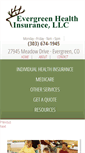 Mobile Screenshot of evergreenhealthins.com